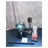 Stainless Steel Fondue Set Melting Pot