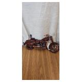 Wooden Harley Davidson Motorcycle Statue