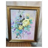 Hand painted floral art 20x24