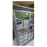 Large Black Glass Lighted Curio Display Cabinet