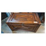 Vintage Mexico Wooden Blanket Trunk