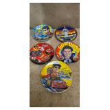 Lot of 5 Nascar Collectible Plates