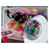 Random junk drawer items toys Batman Roger rabbit