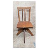 Vintage Childs Chair with Screw Base Height Adjust
