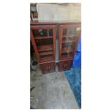 Cherry Finish Cuiro Display Bookcase