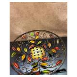 Metal Fruit or Coffee Table Bowl