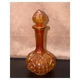 Decanter with lid/stopper carnival glass