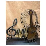Musicians Decor Guitar Piano Music Notes Decor