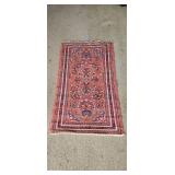 Small Afgan Red Rug Foyar Prayer Handwoven