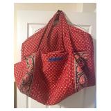 VERA BRADLEY GARMENT BAG AND OVERNIGHT DUFFLE BAG