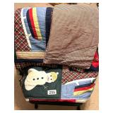 CHRISTIMAS COVERLET, 2 SHAMS (84X84)