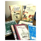 VINTAGE COOK BOOKS, MYRTLE BEACH, CHARKLESTON, ETC
