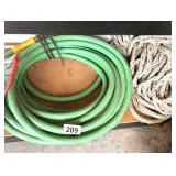 WATER HOSE AND ROPE