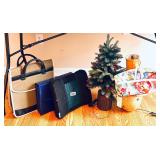 TOTES,TREE, LAMP, LUMBAR PILLOW ETC