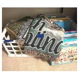 MYRTLE BEACH PUZZEL, SC  BLANKET, FILES,PILLOWS