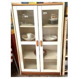 CABINET - GLASS DOORS - FAIR SHAPE 33X15X55