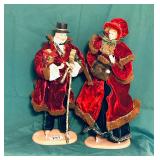 BEAUTIFUL CHRISTMAS MAN AND WOMAN DECOR