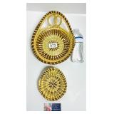2 SWEET GRASS BASKETS