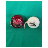 VTG GLOW IN DARK SUPER YOYO, RED YOMAGO YOYO