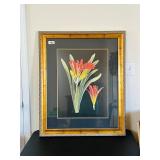 BOLD, VIBRANT PRINT ~ ART WORK - GOLD FRAME