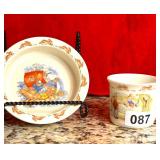ROYAL DOULTON BUNNYKINS CUP AND BOWL
