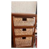 3 TIER CABINET WITH BASKETS 17.5X13X30