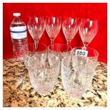 GALWAY IRISH  CRYSTAL 4 WINe-5 DOUBLE OLD FASHION