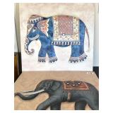 NEW ART - CANVAS WITH ORNATE ELEPHANT