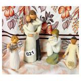 4 WILLOW TREE FIGURINES