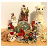 JIM SHORE "HOLIDAY TRADITION:,CROSS, LAMA,ETC