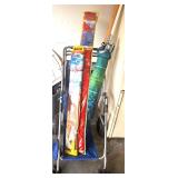 BEACH BUGGY, 2 NIB KITES, BEACH UMBRELLA