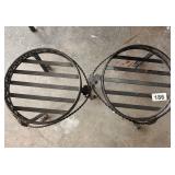 2 METAL PLANT STANDS - 16X12