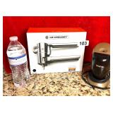 LE CREUSET LEVER CORKSCREW, XACTO PENCIL SHARPENER