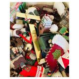 HUGE BOX OF CHRISTMAS ORNAMENTS - ETC