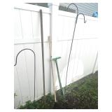 SHEPHERDS HOOKS, RAKE, ETC