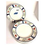 8 PLATES, ADAMS, ENGLAND, "LANCASTER"