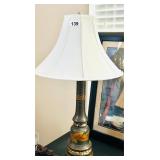 AMAZING HANDPAINTD METAL VINTAGE LAMP