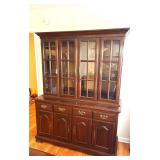 MAHOGANT CHINA CABINET, GREAT STORAGE , 59X20X77
