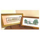 RAINBOW ROW, CHARLESTON SIGNED PRINT NIKKI