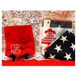 NIB AMERICAN FLAG & VINTAGE BSA NECKERCHIEF