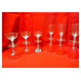 VTG ROCK SHARPE NORMANDY JUICE & SHERBERT GLASSES