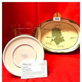 PAMPERED CHEF TRIFILE DISH, SPLIT CASSEROLE DISH