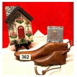 ANTIQUE COBBLER SHOE MOLDS,SLATE, MINI ART