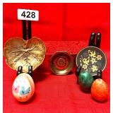 1948 VA METCRAFER BRASS TRINKET,M BRASS, EGGS ETC