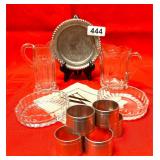 WESTMORELAND BAR CREAMER, PEWTER SELANGO,ETC