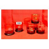 MCM KODAK BAR GLASSES - ADVERTISIMENT GLASS