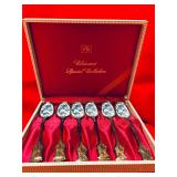 VTG CLOSINNE CHINOISERIE SPOONS & "W" 8 NAPKINS