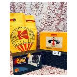 MCM KODAK ITEMS, CANVAS BAG, DISC CAMERA,ETC