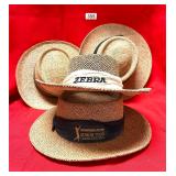 WACHESAW, ZEBRA, MASTERS STRAW HATS - VERY COOL