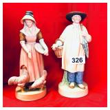 PAIR OF CANDSREA JAPAN FIGURINES